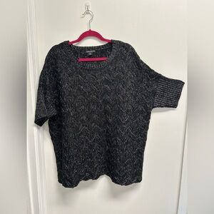 Metaphor Black and Silver Knit Sweater